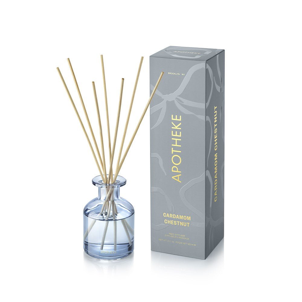 APOTHEKE · Cardamom Chestnut Mini Reed Diffuser | socius design in Rochester, MN