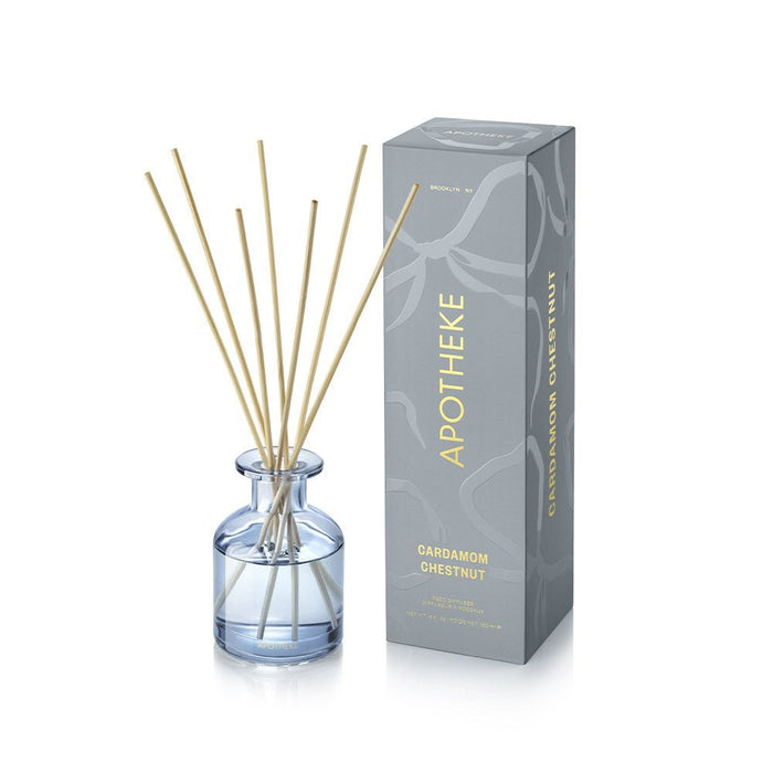 APOTHEKE · Cardamom Chestnut Mini Reed Diffuser | socius design in Rochester, MN