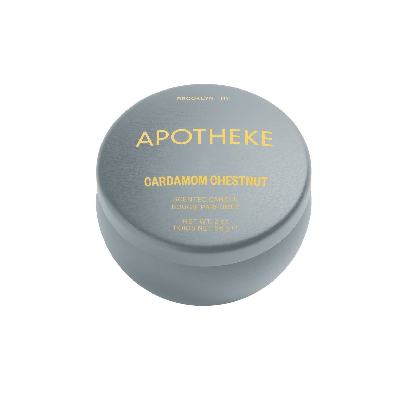 Apotheke · Cardamom Chestnut Mini Tin Candle | socius design in Rochester, MN