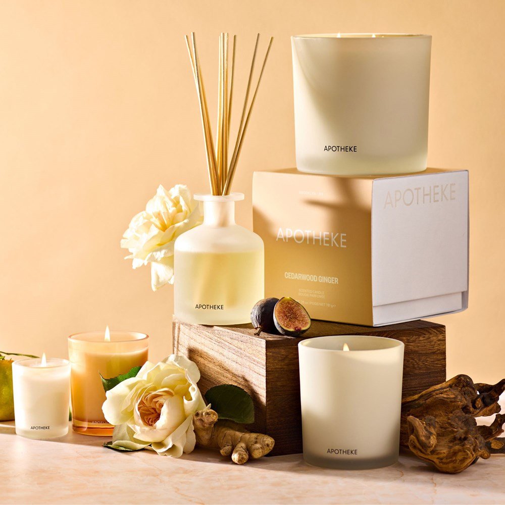 APOTHEKE · Cedarwood Ginger 3-Wick Candle | socius design in Rochester, MN