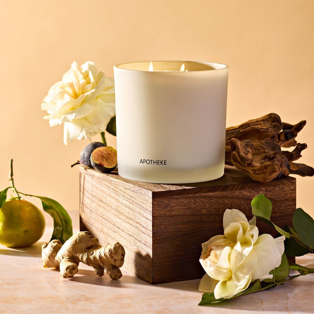 APOTHEKE · Cedarwood Ginger 3-Wick Candle | socius design in Rochester, MN