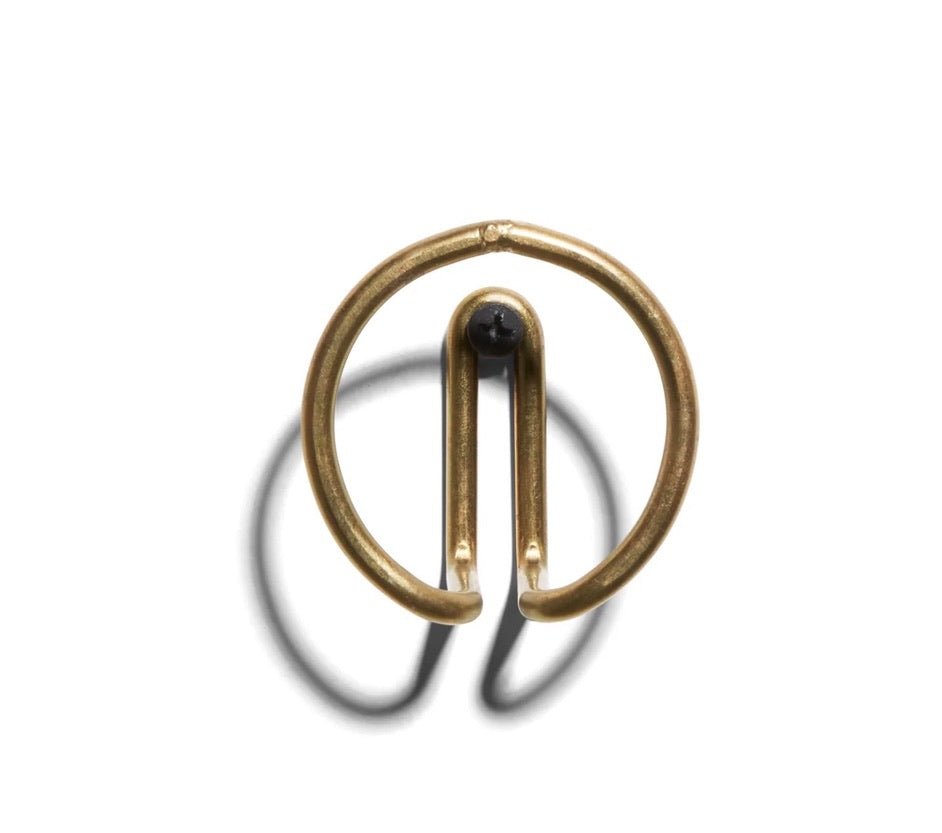 NewMade LA · Circle Hook · Unfinished Brass | socius design in Rochester, MN