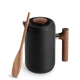 Matte Black + Walnut