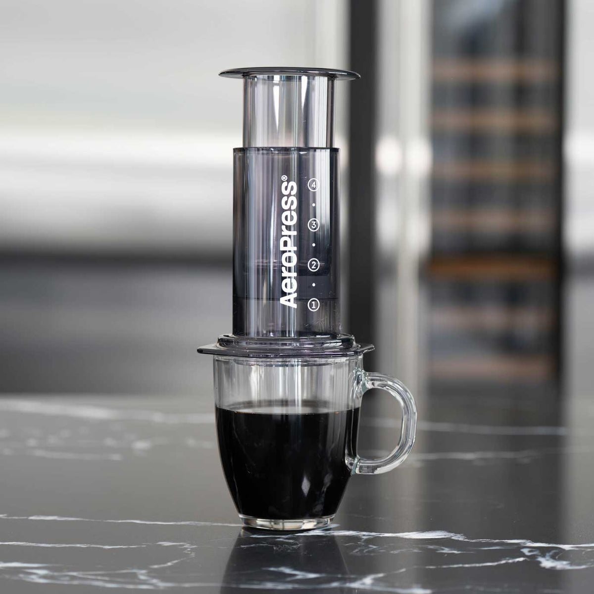 AeroPress Clear Coffee Maker - Black