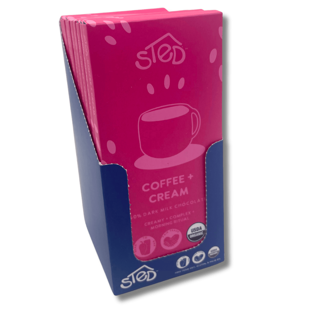 Sted Chocolate · Coffee + Cream Dark Milk Chocolate Bar | socius design in Rochester, MN