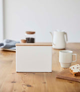 Yamazaki Home · Coffee Filter Case - Size 04 - Steel + Wood | socius design in Rochester, MN