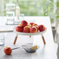 Yamazaki Home · Countertop Pedestal Tray (5" H) · Steel + Wood | socius design in Rochester, MN
