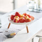 Yamazaki Home · Countertop Pedestal Tray (5" H) · Steel + Wood | socius design in Rochester, MN