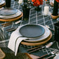 ATELIER SAUCIER · Cream Burlap Noir Napkins | Set of 4 | socius design in Rochester, MN