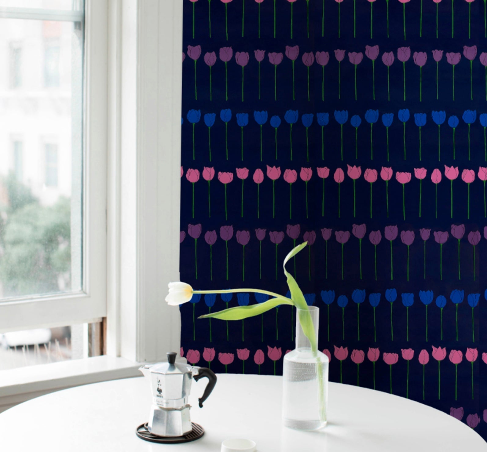 Schumacher · Cristina Buckley · Edie Wallpaper in Electric Jewel | socius design in Rochester, MN
