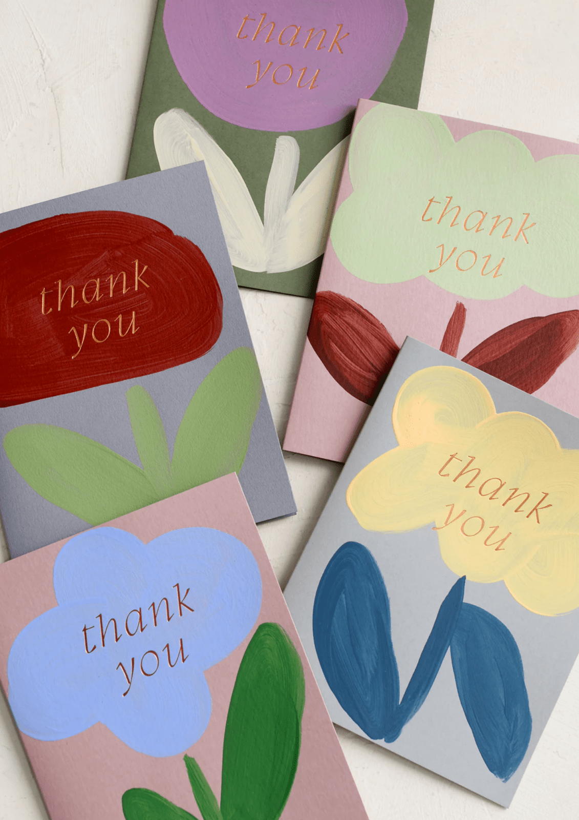 Moglea · Daisy Thank You · Hand-Painted Card | socius design in Rochester, MN