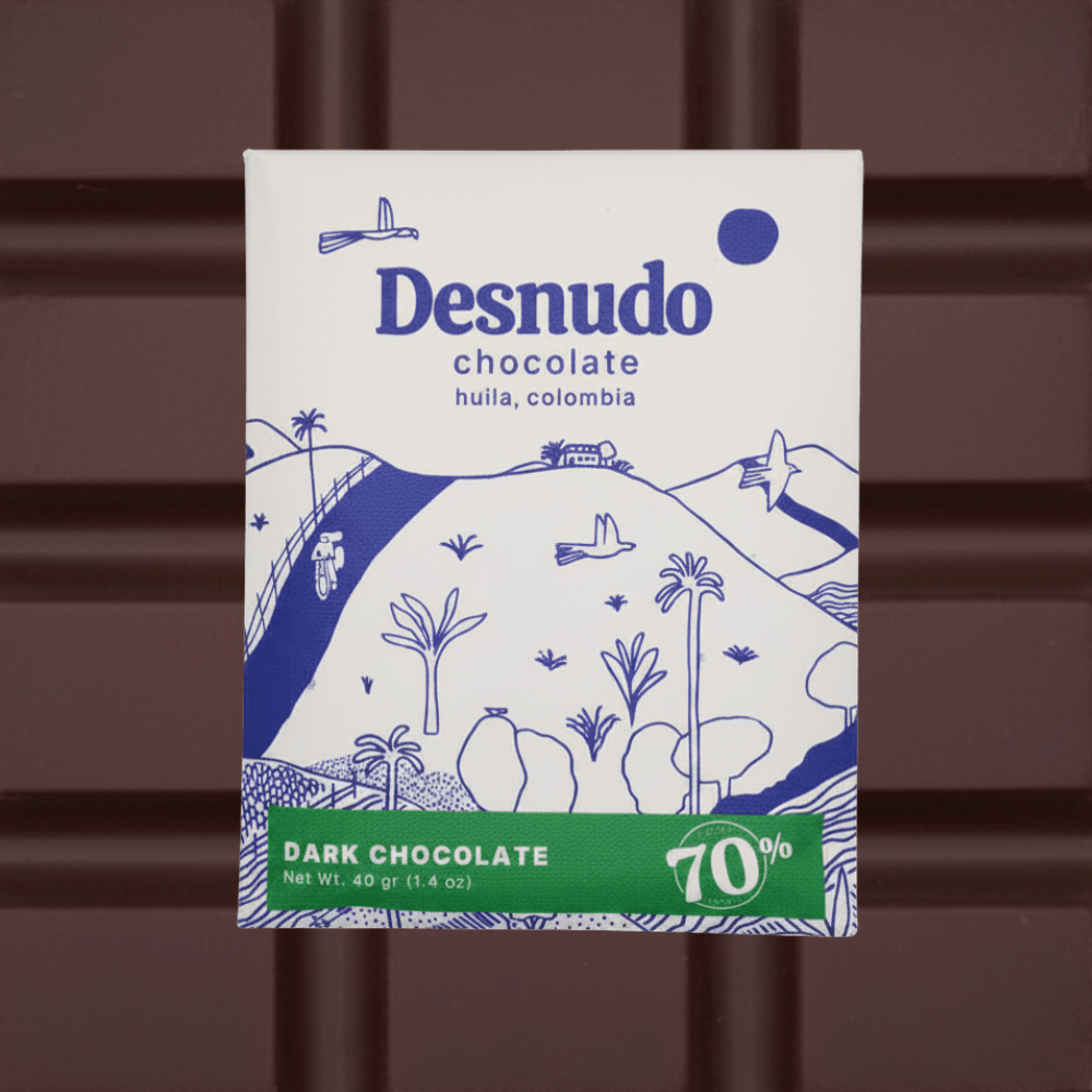 Desnudo Coffee · Dark Chocolate Bar · 70% Huila | socius design in Rochester, MN