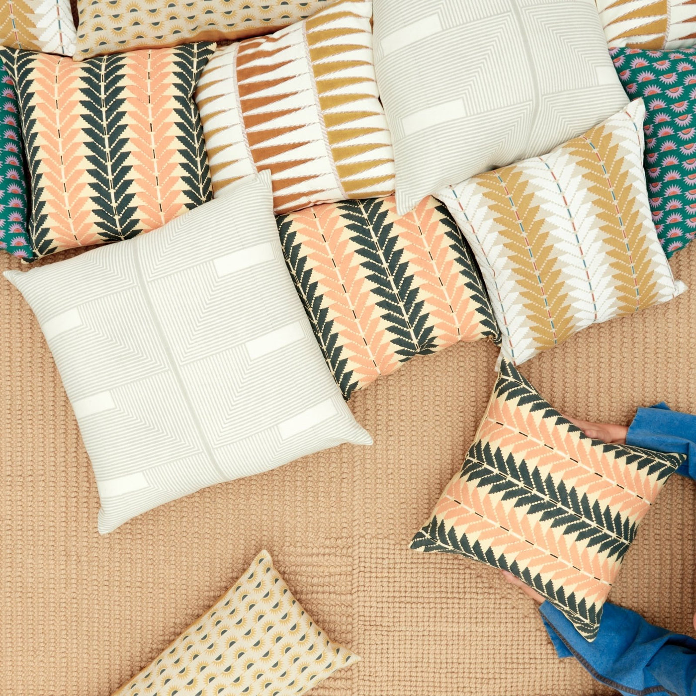 Block Shop · Darts Pillow in Peach | socius design in Rochester, MN