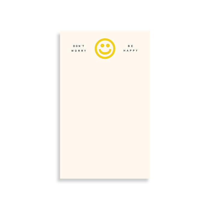 Moglea · Don't Worry Be Happy Notepad · Studio Second | socius design in Rochester, MN