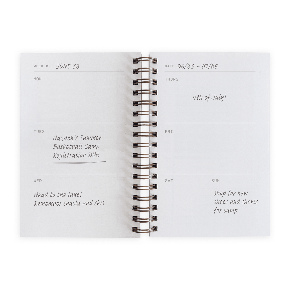 Moglea · Dorian Weekly Undated Planner | socius design in Rochester, MN