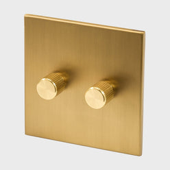 Tala US · Double Rotary Wall Dimmer in Brass | socius design in Rochester, MN