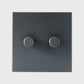 Tala US · Double Rotary Wall Dimmer in Graphite | socius design in Rochester, MN