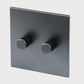 Tala US · Double Rotary Wall Dimmer in Graphite | socius design in Rochester, MN