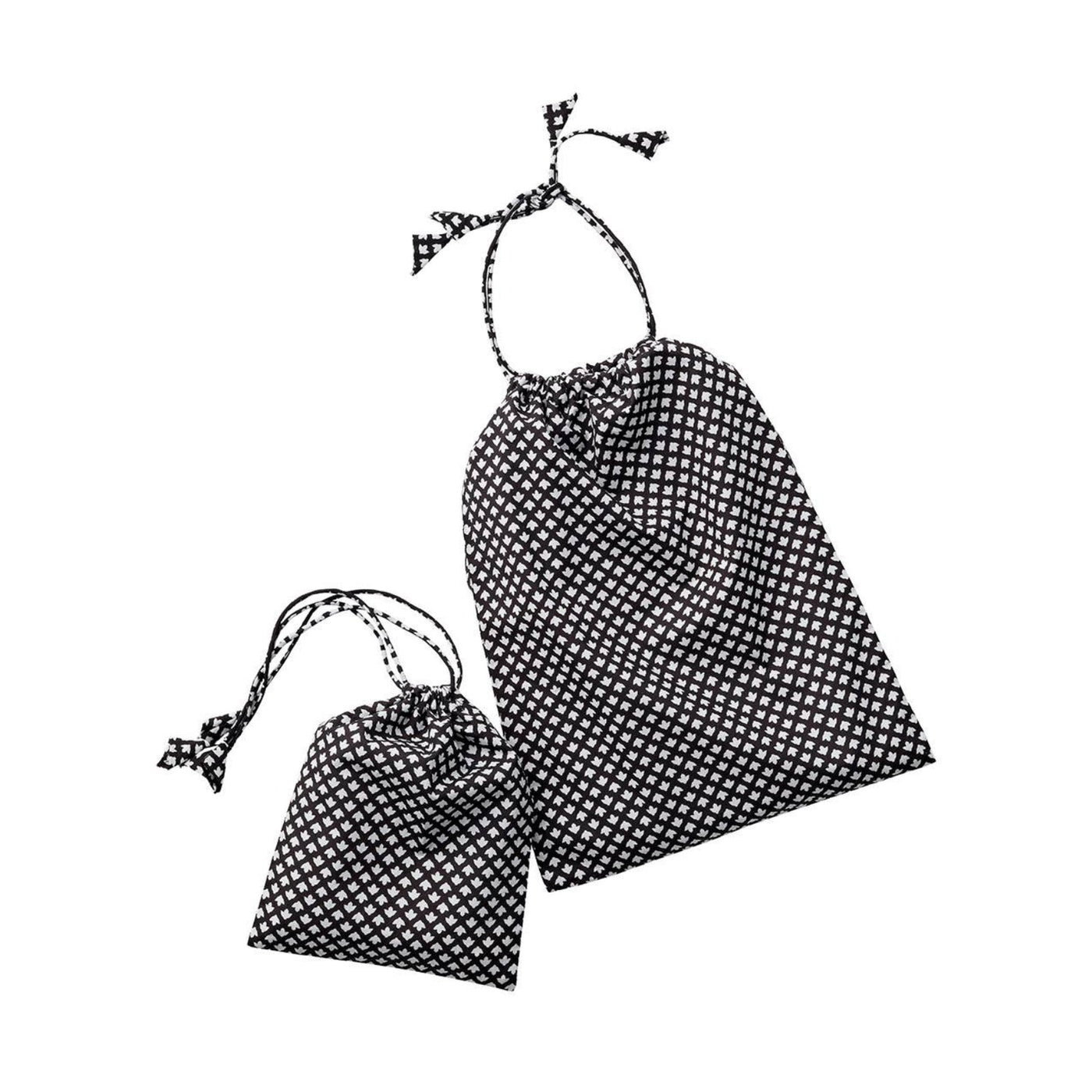 Fog Linen Work · Drawstring Bag Set in Leaf Black | socius design in Rochester, MN
