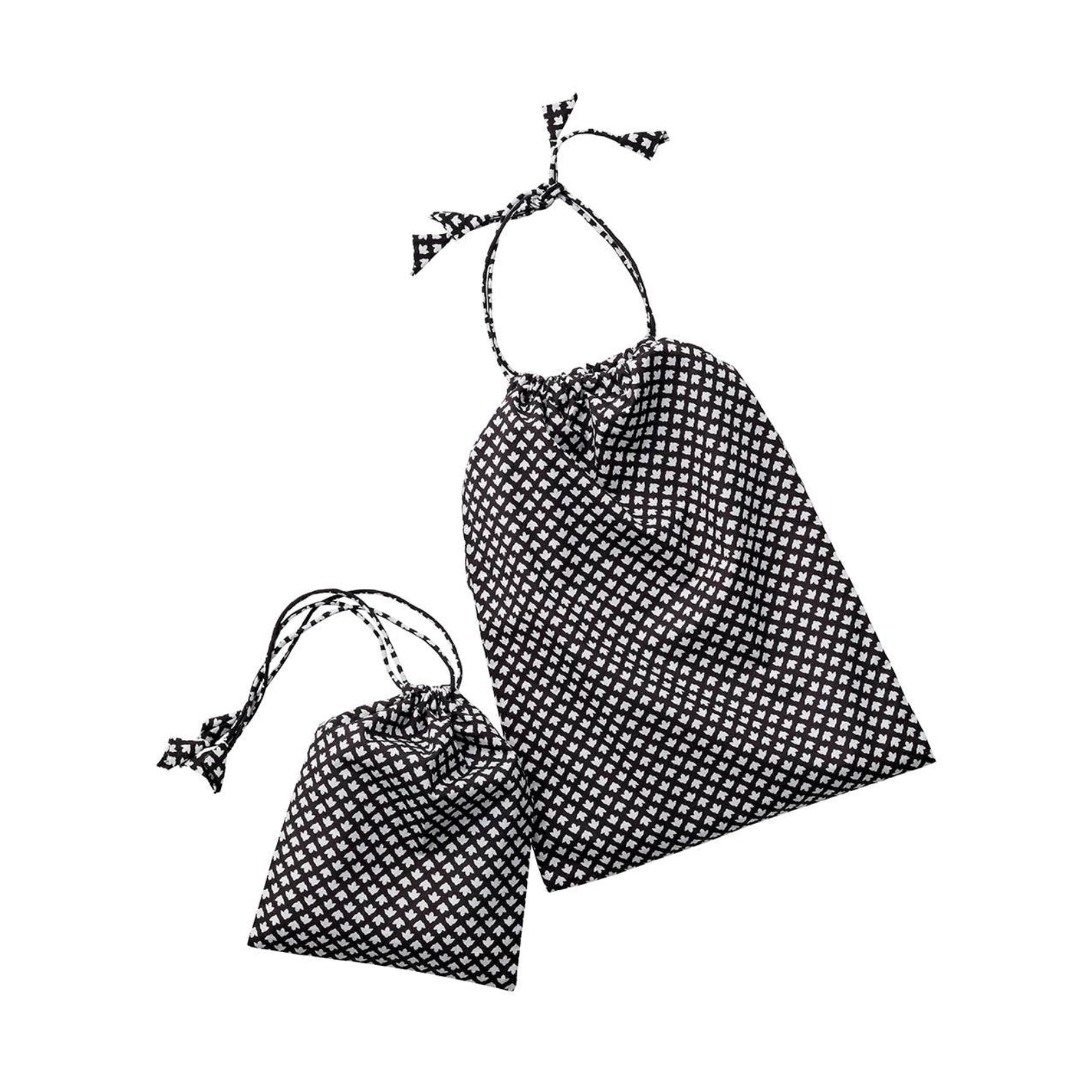 Fog Linen Work · Drawstring Bag Set in Leaf Black | socius design in Rochester, MN