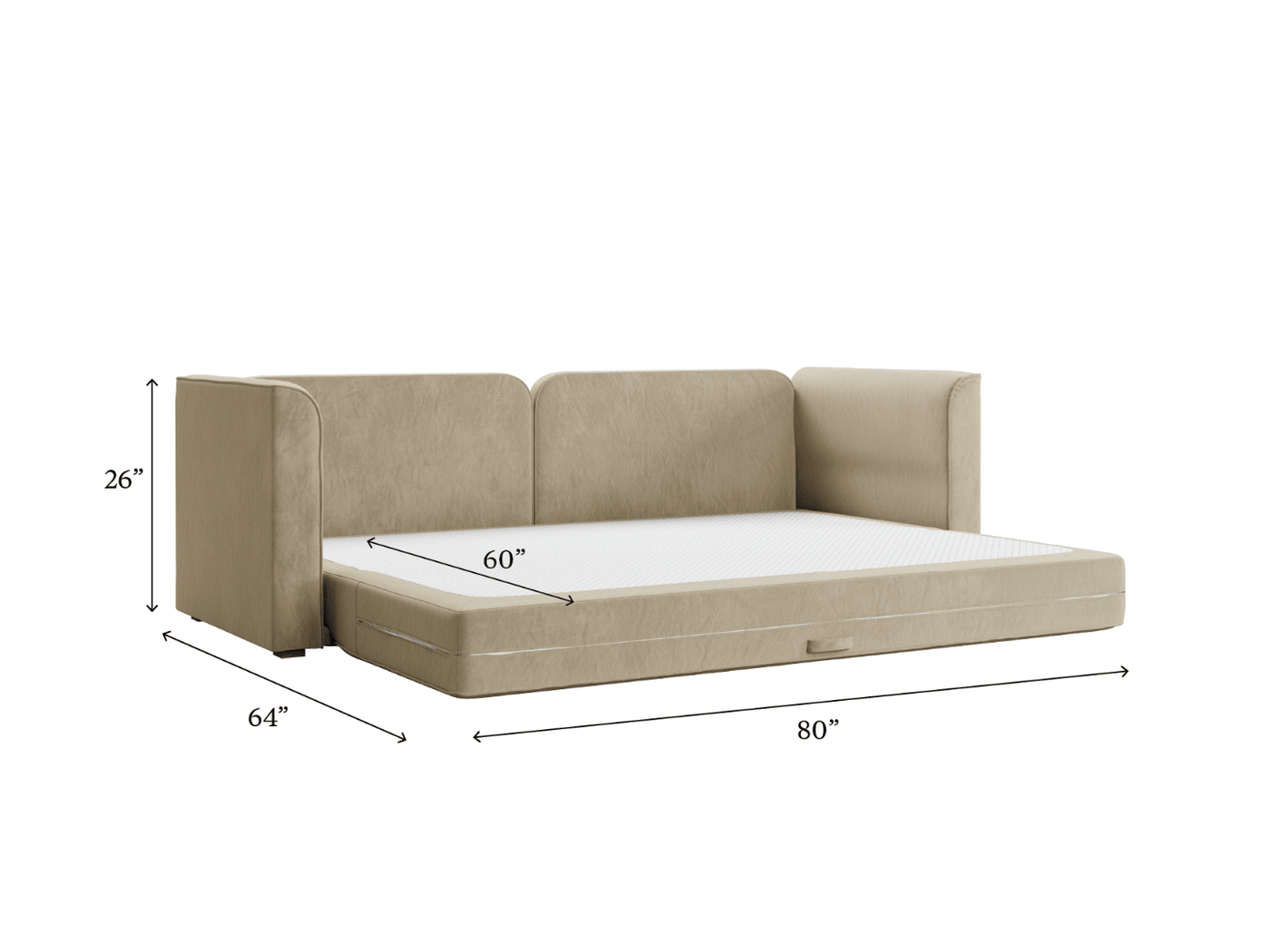 Sabai Design · Eclipse 90" Sleeper Sofa in Hemp Blend | socius design in Rochester, MN