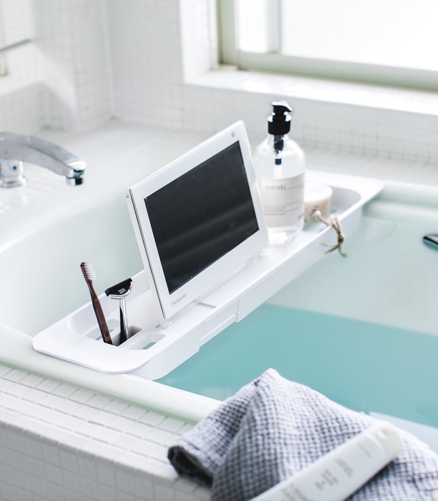 Yamazaki Home · Expandable Resin Bathtub Caddy | socius design in Rochester, MN