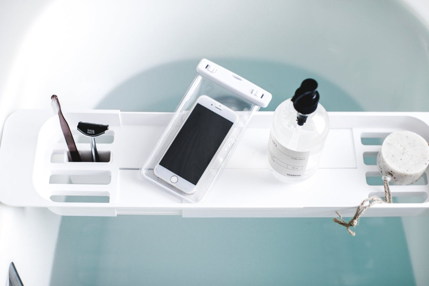 Yamazaki Home · Expandable Resin Bathtub Caddy | socius design in Rochester, MN