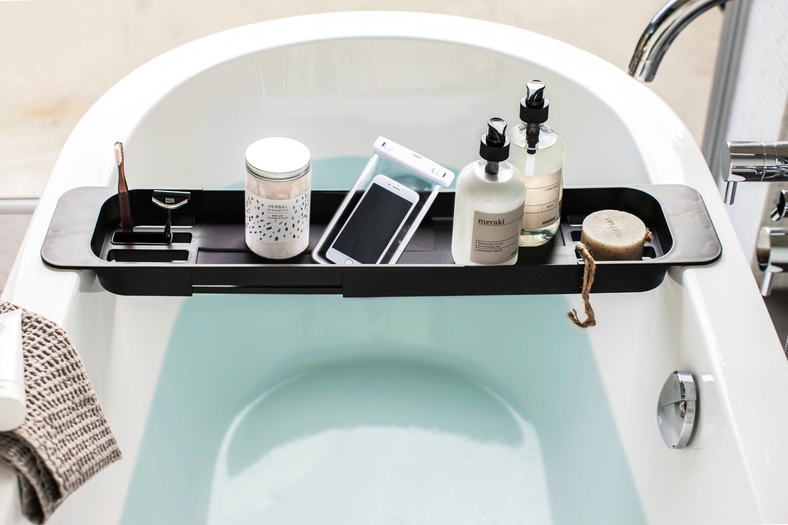 Yamazaki Home · Expandable Resin Bathtub Caddy | socius design in Rochester, MN