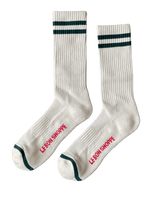 Le Bon Shoppe Extended Boyfriend Socks - Parchment 