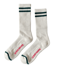 Le Bon Shoppe Extended Boyfriend Socks - Parchment 