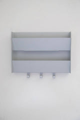 Upton - Mail Organizer - Matte Silver