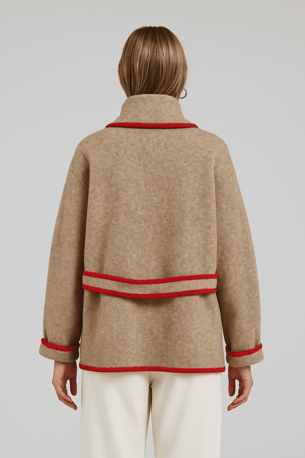 FLAT WHITE · FLAT WHITE Whipstitch Cardigan with Belt | socius design in Rochester, MN