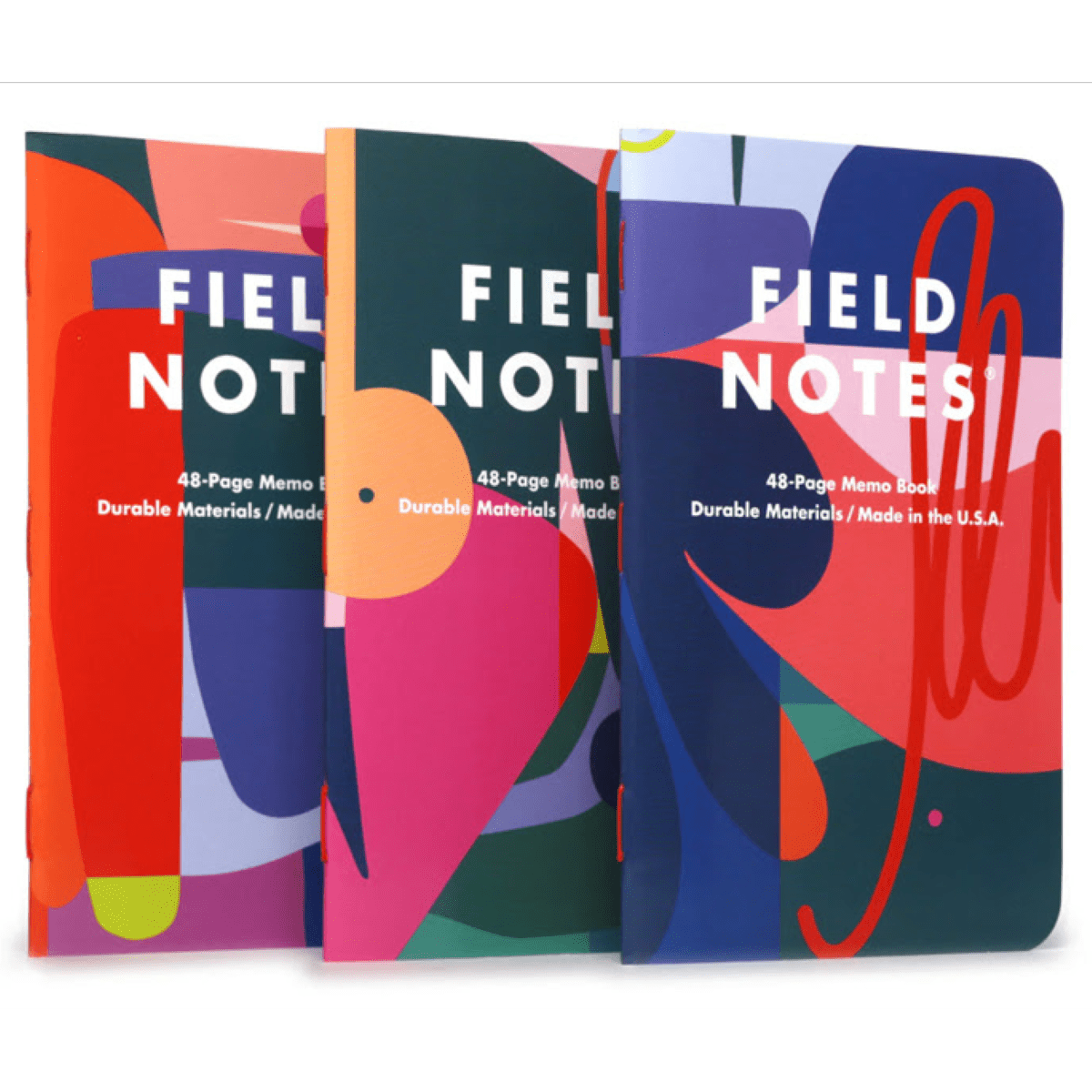 Field Notes Flora 3-pack memo books, front cover
