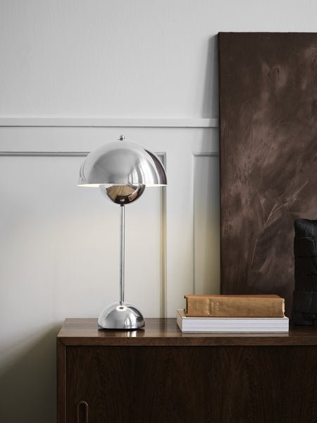 &Tradition · Flowerpot Table Lamp VP3 · Chrome | socius design in Rochester, MN