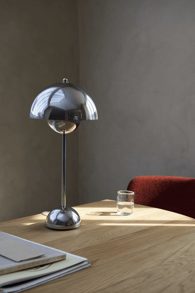 &Tradition · Flowerpot Table Lamp VP3 · Chrome | socius design in Rochester, MN