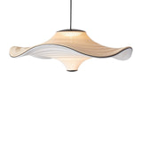 Flying 78 pendant in Golden Sand, illuminated