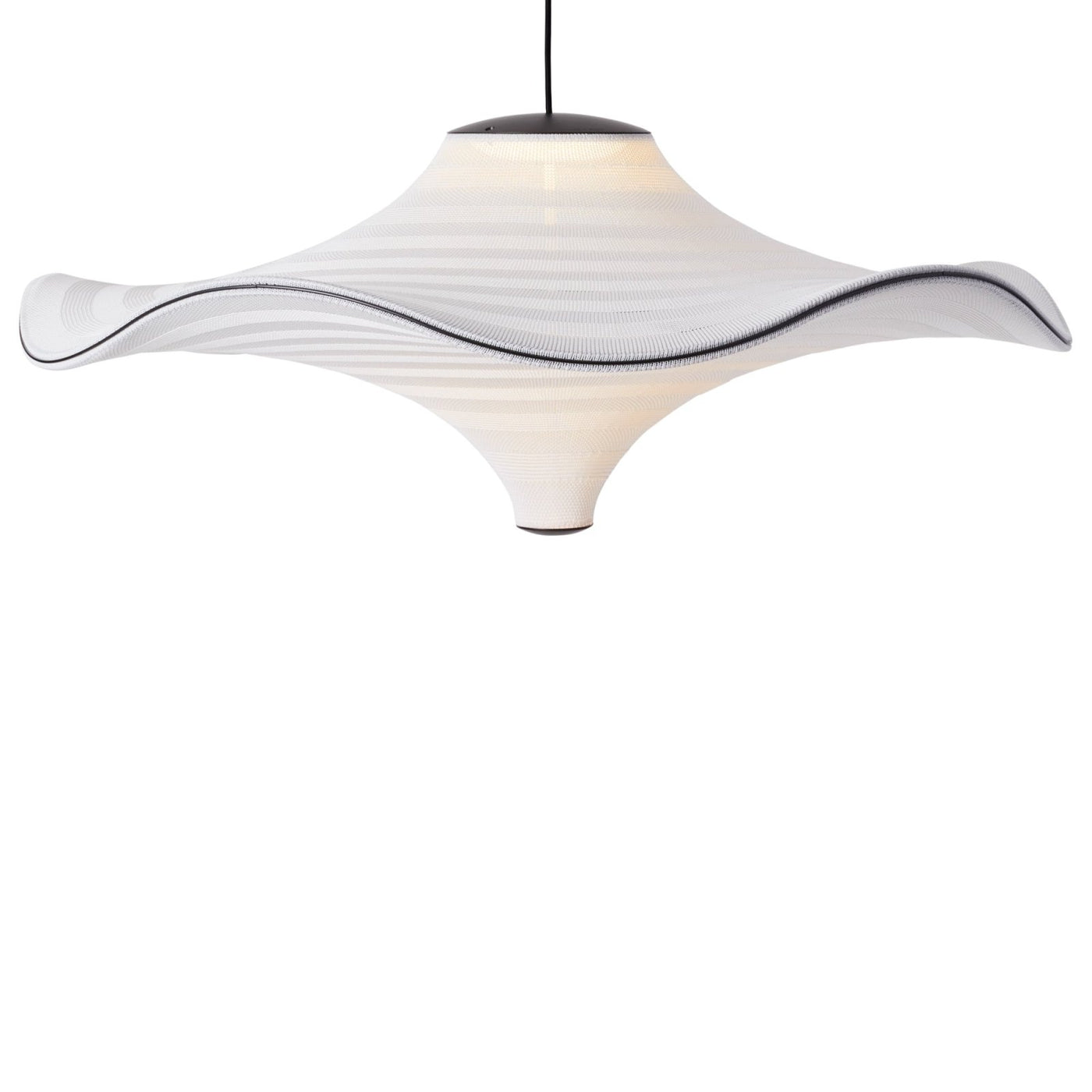Flying 96 pendant in Ivory White, illuminated