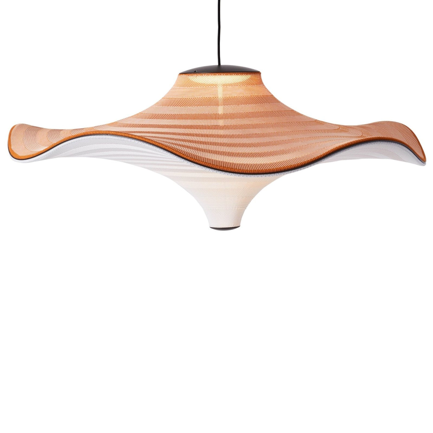 Flying 96 pendant in Light Terracotta, illuminated