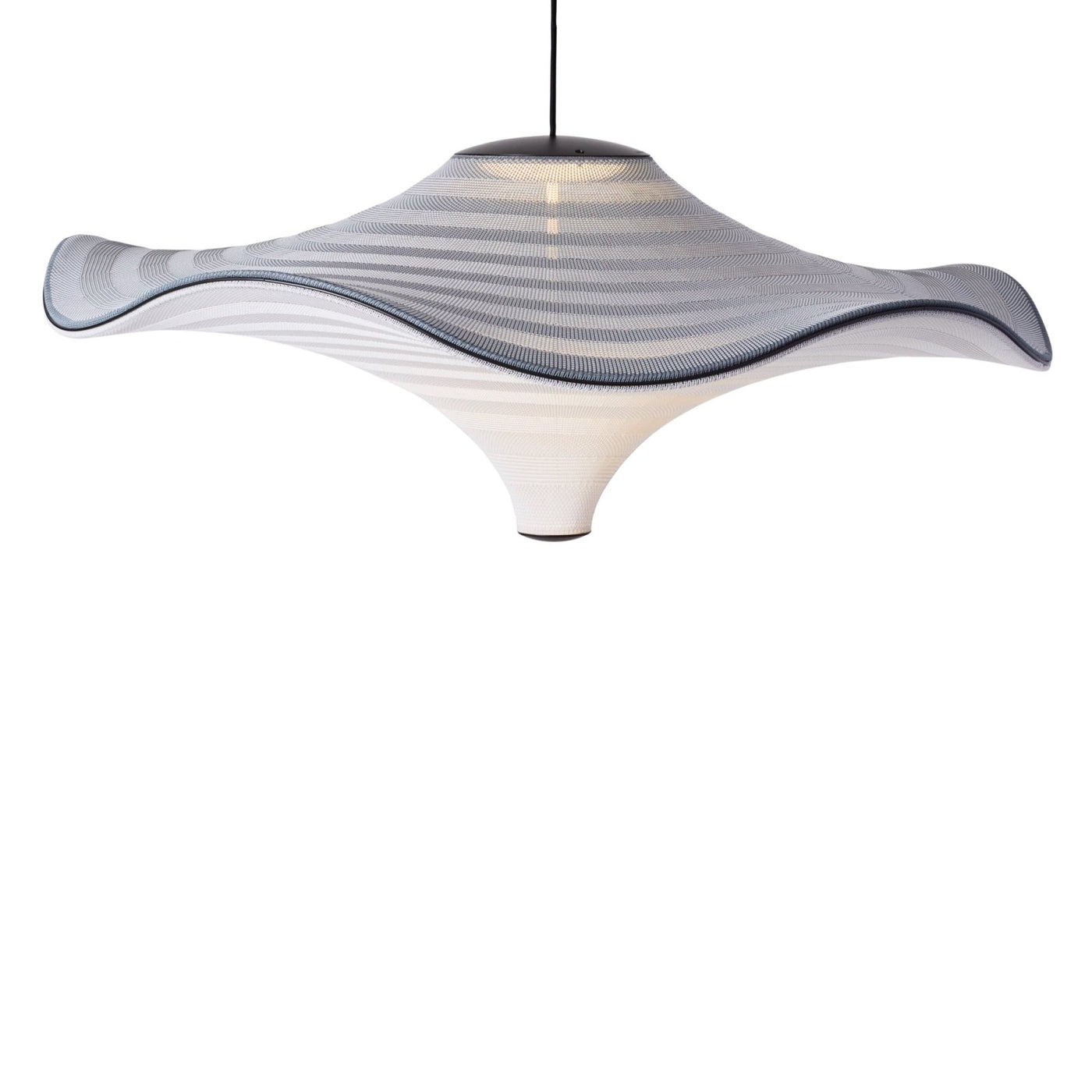 Flying 96 pendant in Haze Blue, illuminated