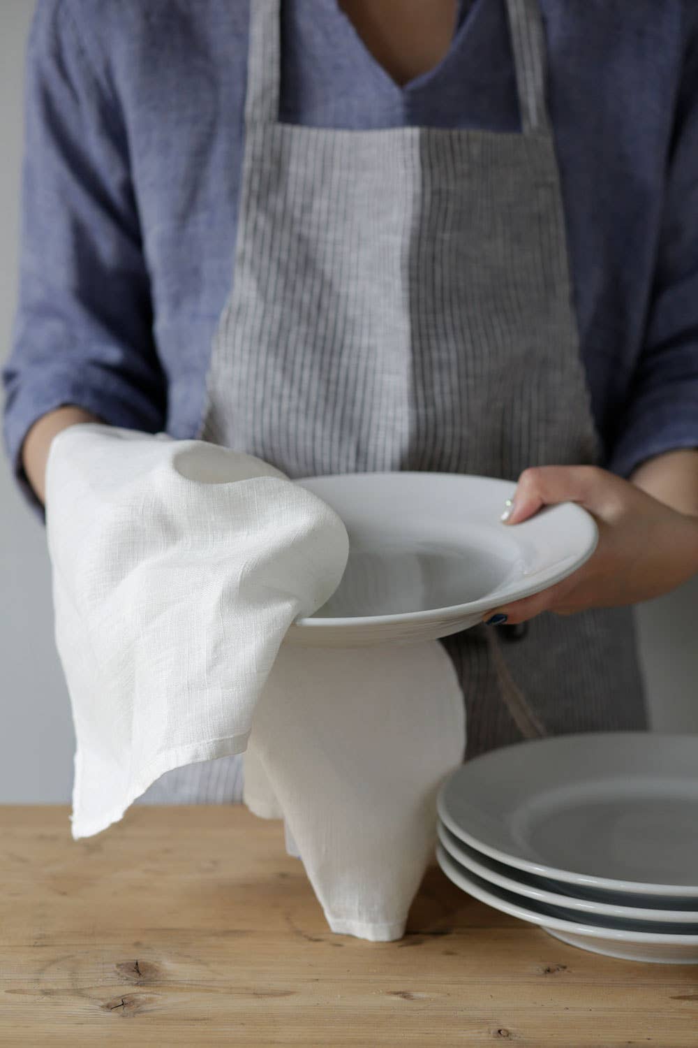 Fog Linen Work · Fog Linen Work 100% Linen Tea Towel | White | socius design in Rochester, MN