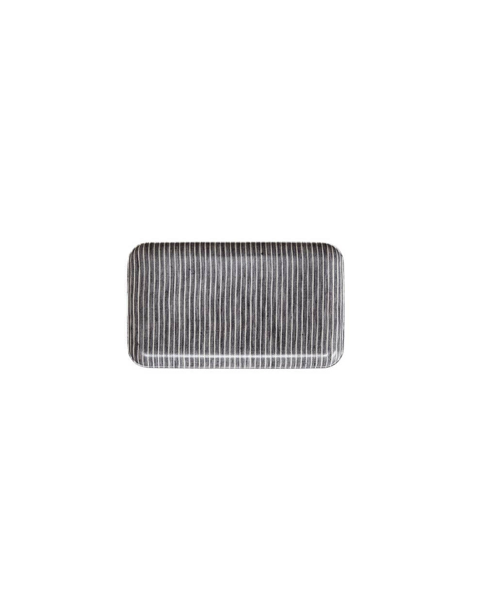 Fog Linen Work · Fog Linen Work Linen Tray in Indigo White Stripe (S) | socius design in Rochester, MN