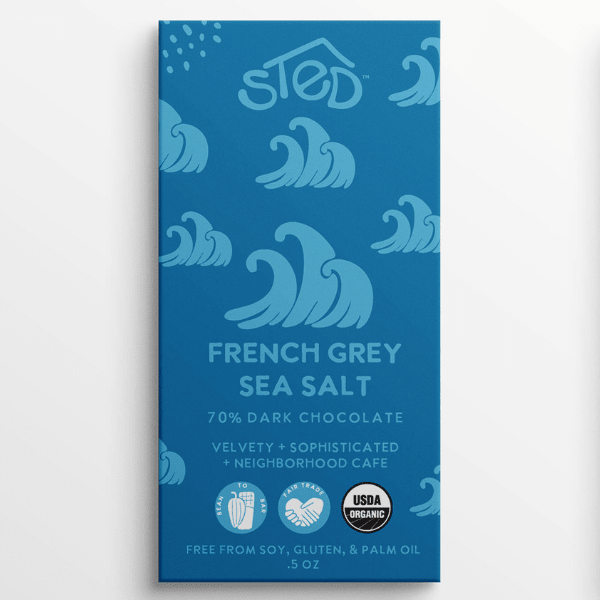 Sted Chocolate · French Grey Sea Salt Mini Bar | socius design in Rochester, MN