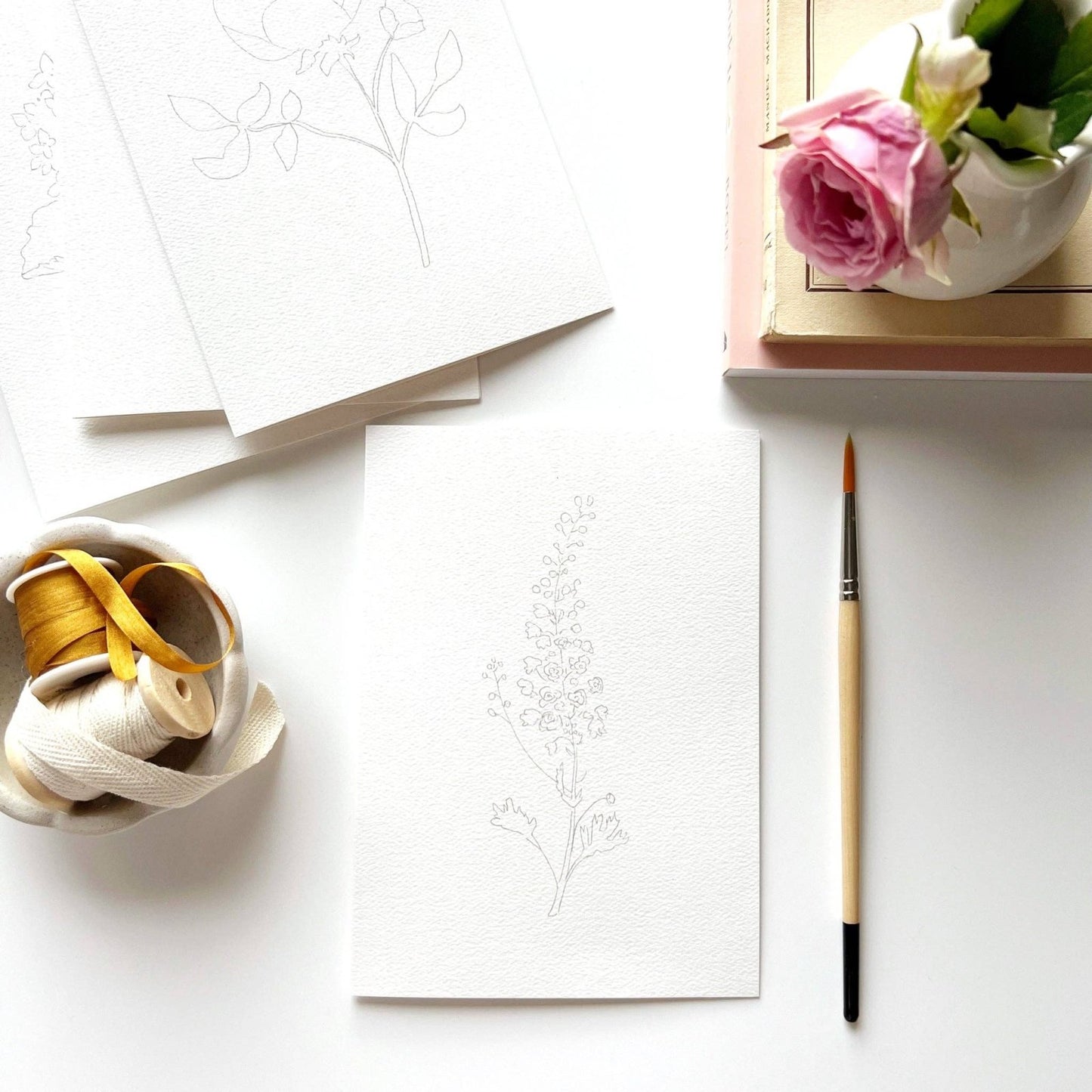 emily lex studio · Garden Flowers Paintable Notecard Set · Emily Lex Studio | socius design in Rochester, MN