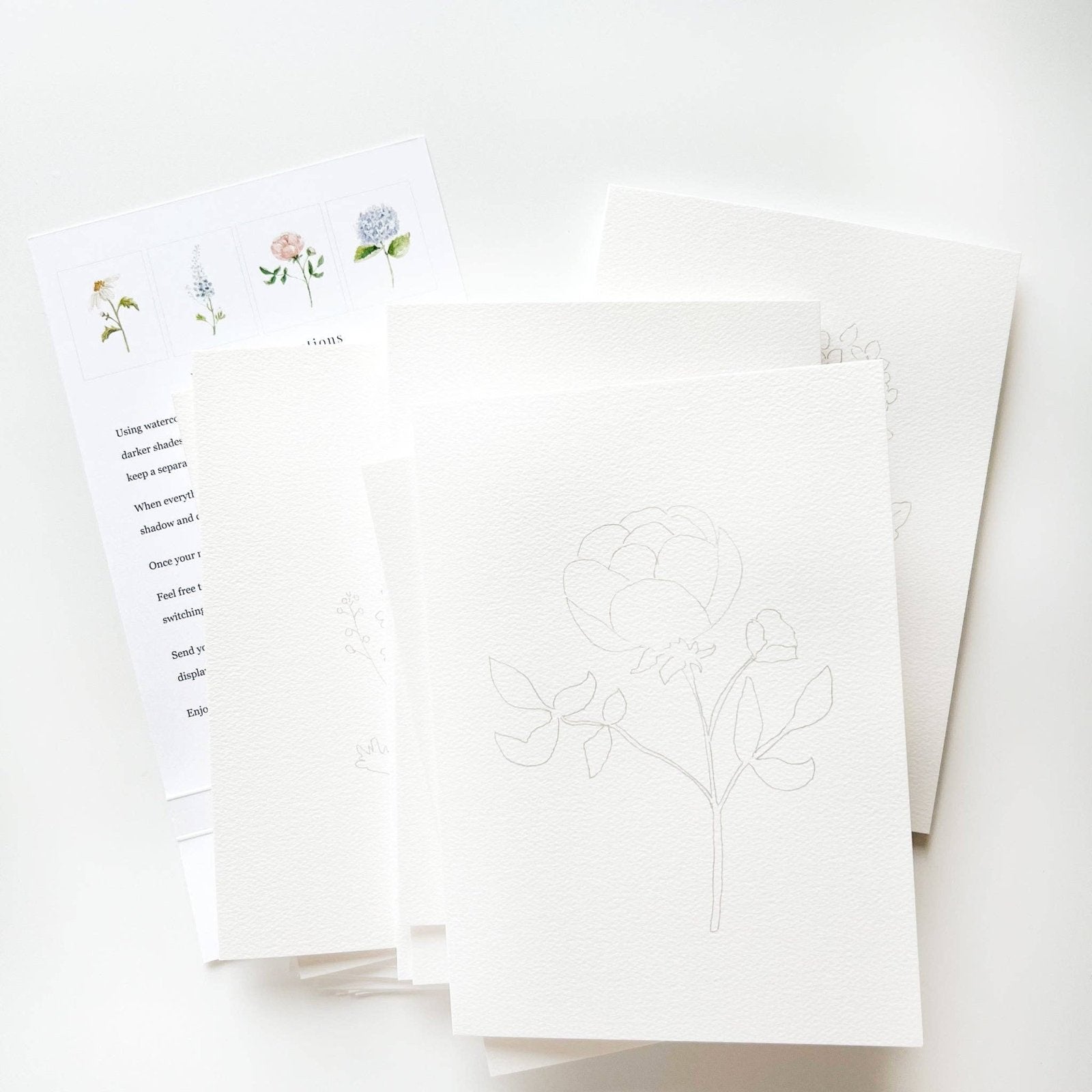 emily lex studio · Garden Flowers Paintable Notecard Set · Emily Lex Studio | socius design in Rochester, MN