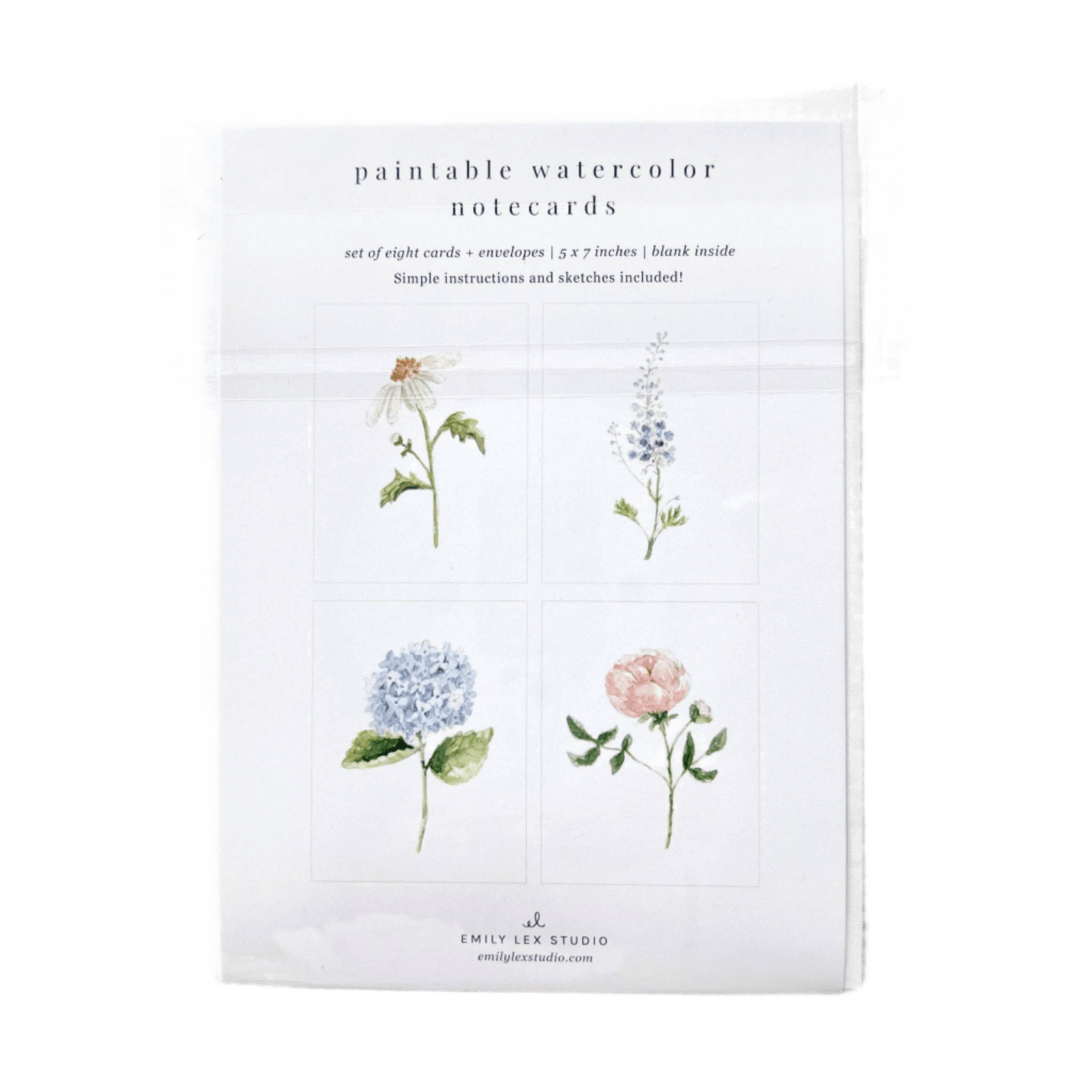 emily lex studio · Garden Flowers Paintable Notecard Set · Emily Lex Studio | socius design in Rochester, MN