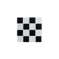 Subtle Art Studios · Glass Tile Coaster · Black + White Checkered | socius design in Rochester, MN