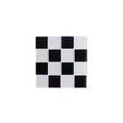 Subtle Art Studios · Glass Tile Coaster · Black + White Checkered | socius design in Rochester, MN