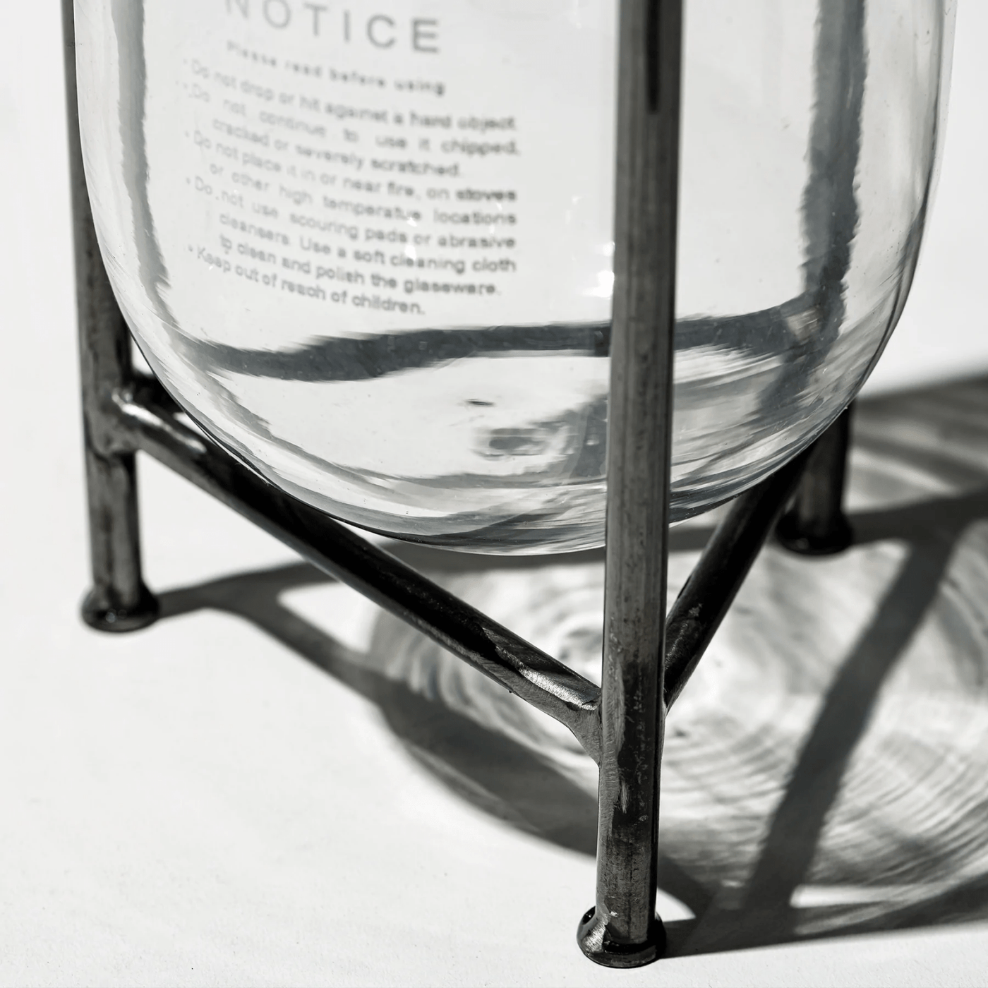 Puebco · Glass Tube Vase with Steel Stand | socius design in Rochester, MN