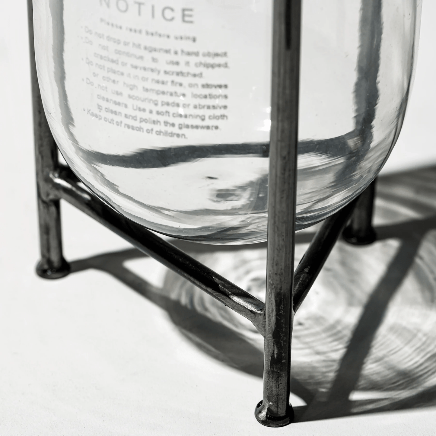 Puebco · Glass Tube Vase with Steel Stand | socius design in Rochester, MN