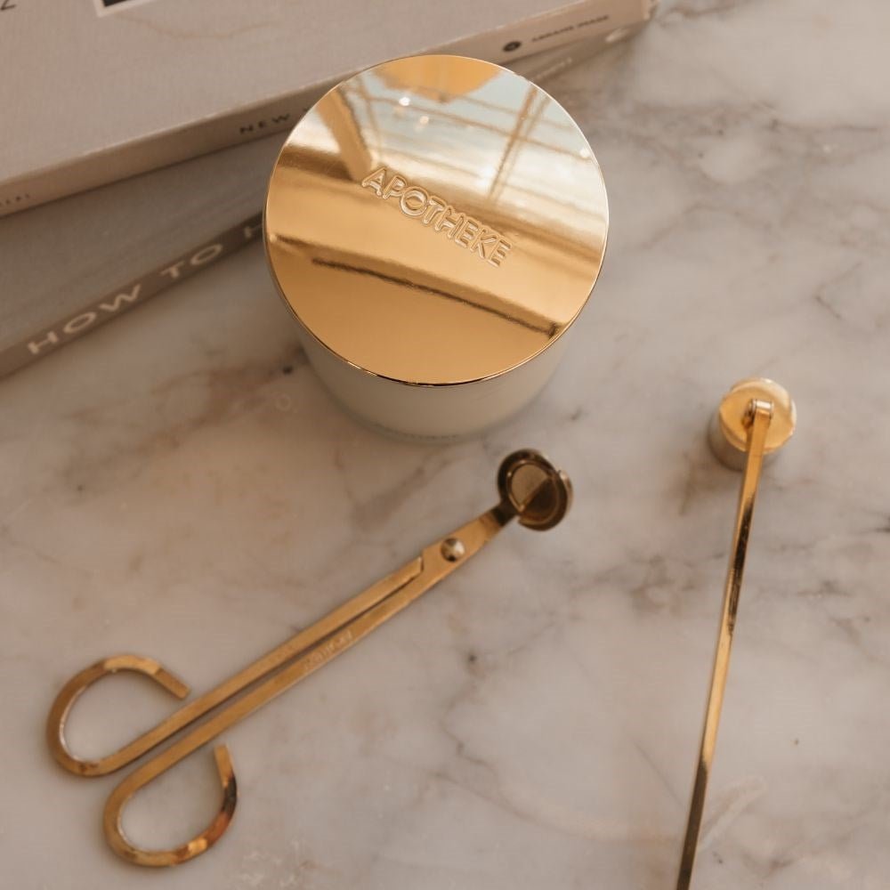 APOTHEKE · Gold Classic Candle Lid | socius design in Rochester, MN